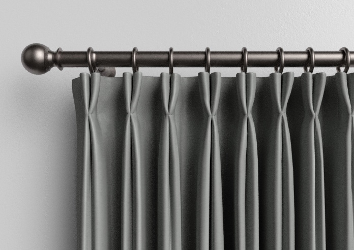 Faux Silk, Silver - Made to Measure Curtains - Image 10